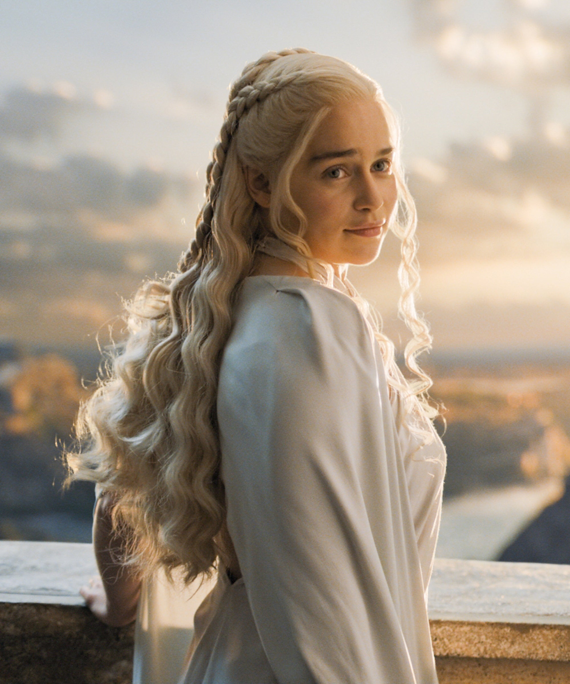 Khaleesi Blonde Long Wig Silver Mother Of Dragon Daenerys Targaryen Hair Cosplay